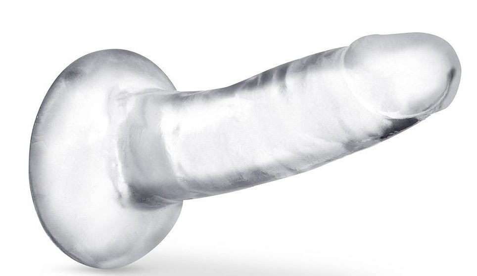 Прозрачный анальный фаллоимитатор Hard n Happy - 13,9 см. 2