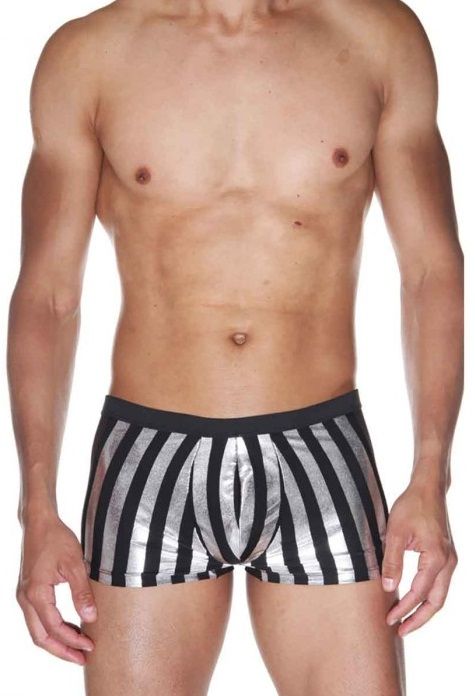 Мужские трусы-боксеры в крупную полоску 1
