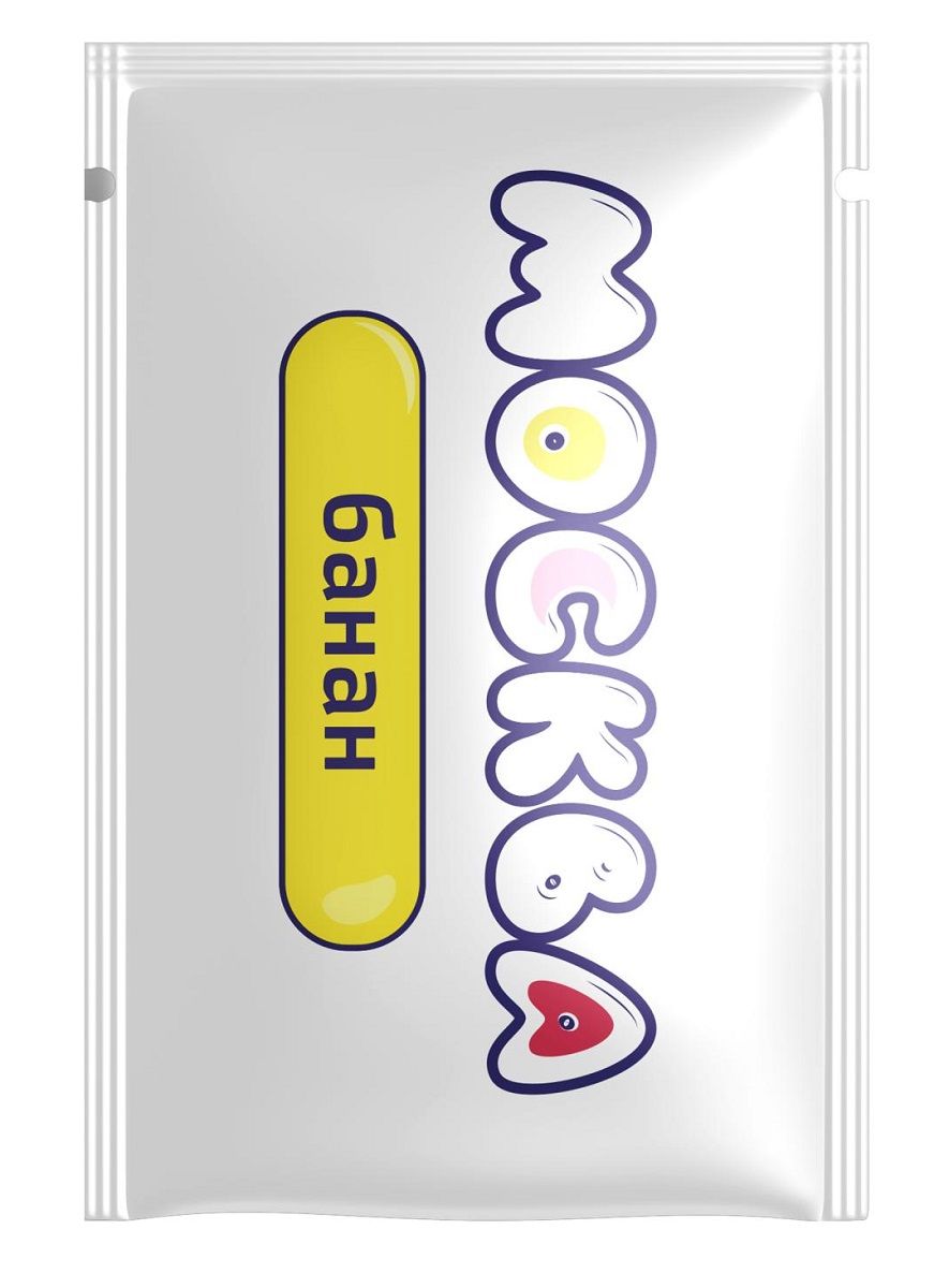 Универсальная смазка с ароматом банана "Москва Вкусная" - 10 мл. 1