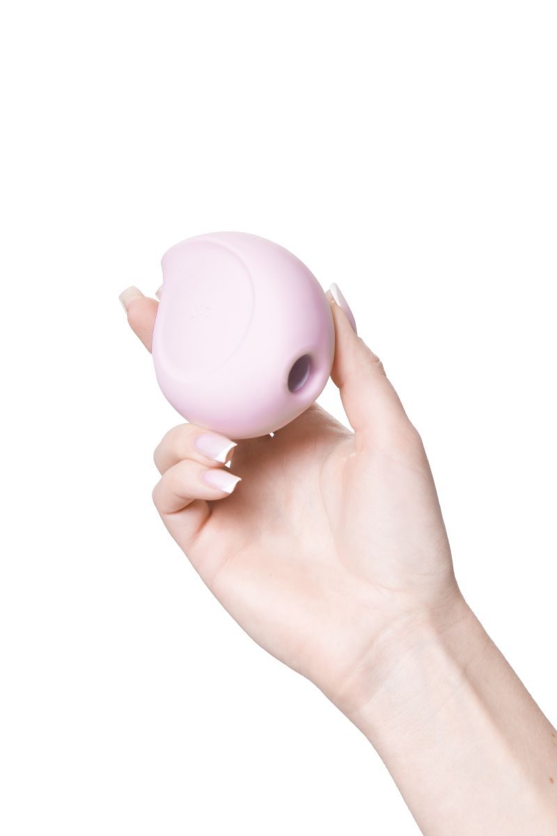 Розовый вакуум-волновой вибромассажёр Sugar Rush 10