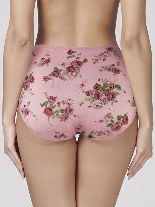 Высокие трусики Charming с розочками 2