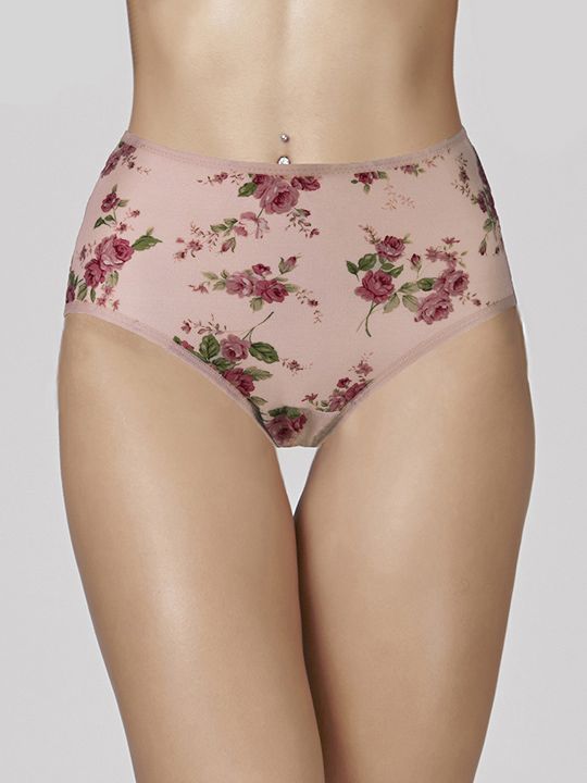 Высокие трусики Charming с розочками 5