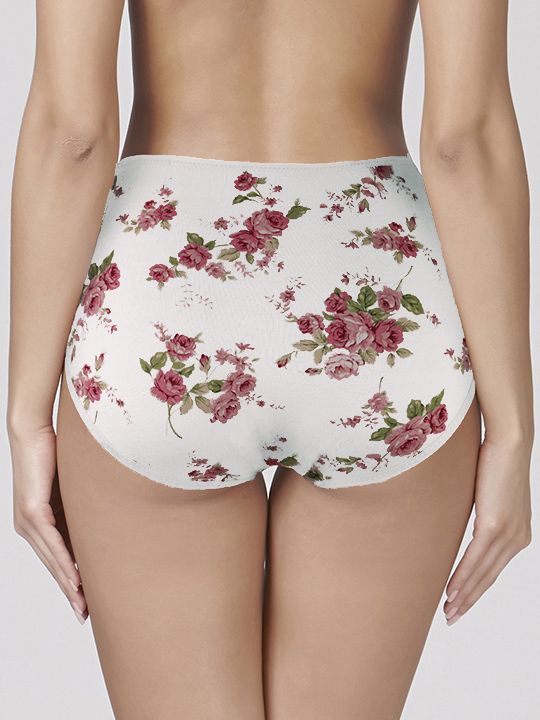 Высокие трусики Charming с розочками 8