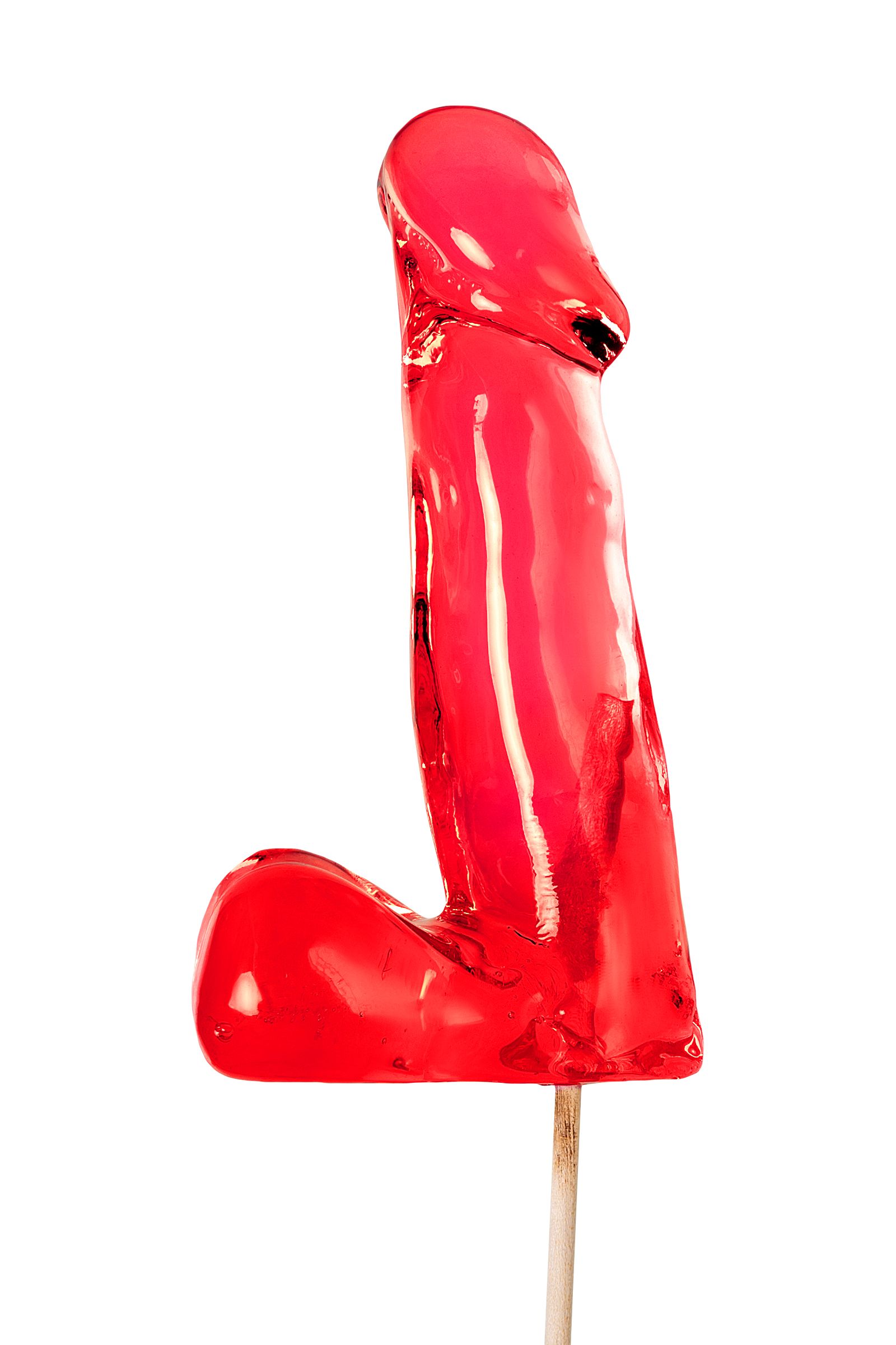 Красный леденец в форме члена со вкусом виски - 173 гр. 1