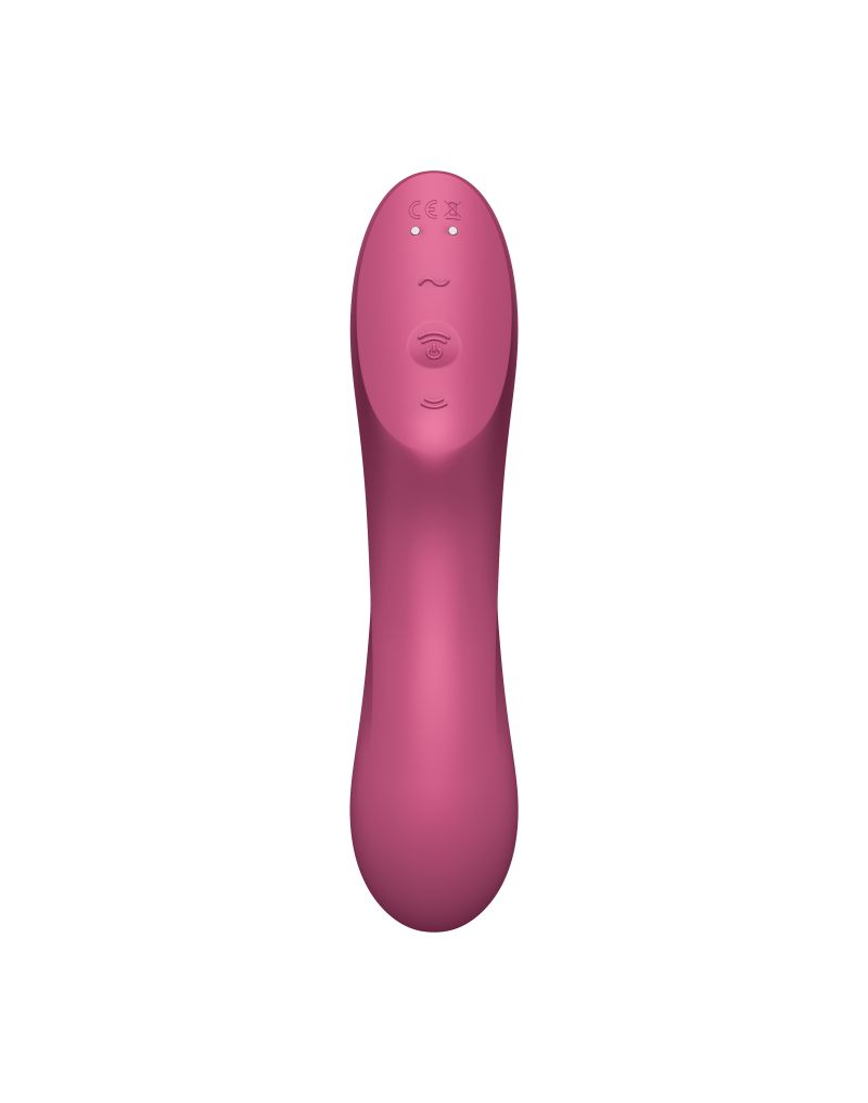 Малиновый вакуум-волновой вибростимулятор Satisfyer Curvy Trinity 3 3