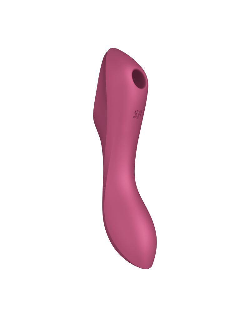 Малиновый вакуум-волновой вибростимулятор Satisfyer Curvy Trinity 3 4
