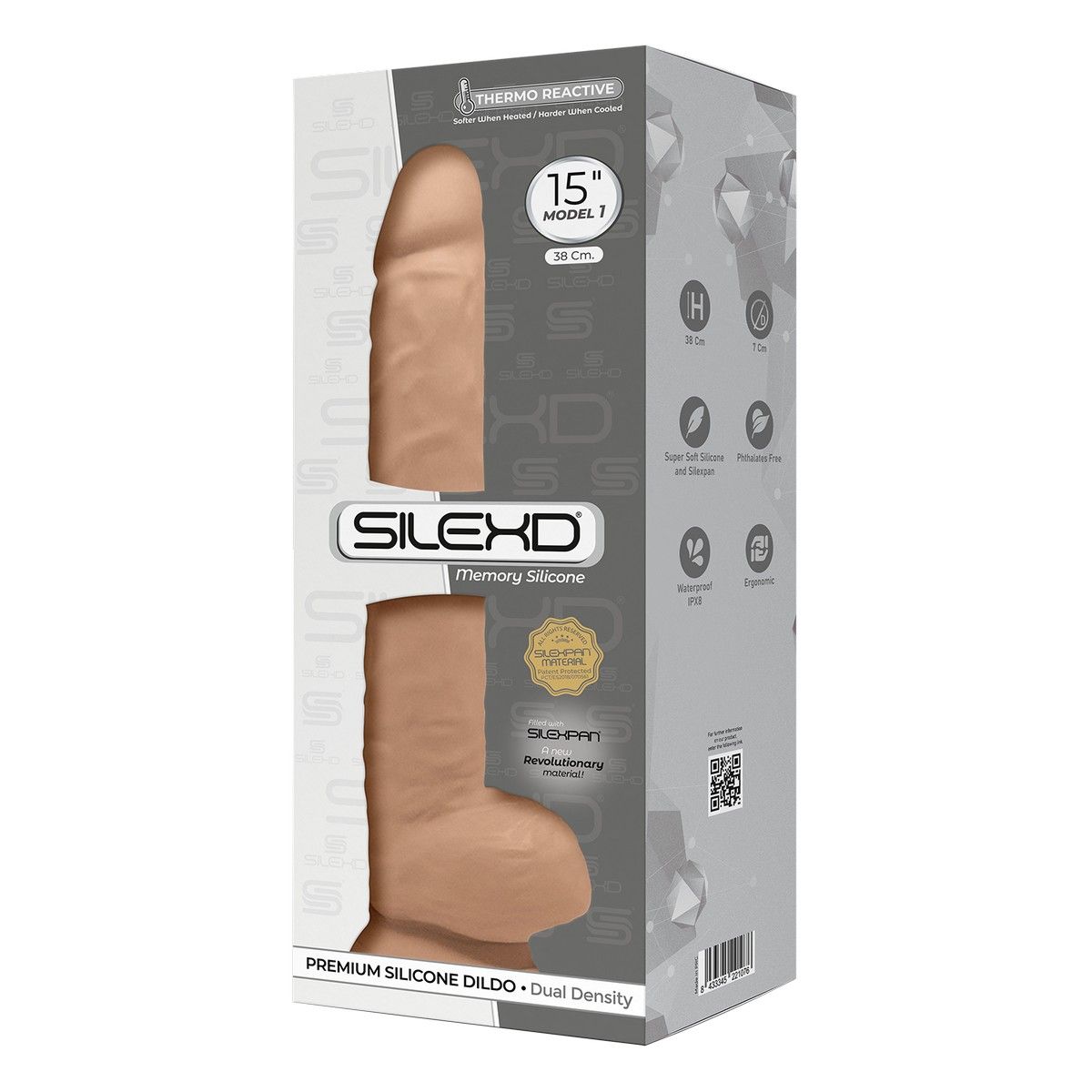 Телесный фаллоимитатор-гигант Model 1 - 38 см. 2