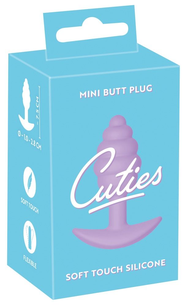 Фиолетовая анальная втулка Mini Butt Plug - 7,5 см. 2