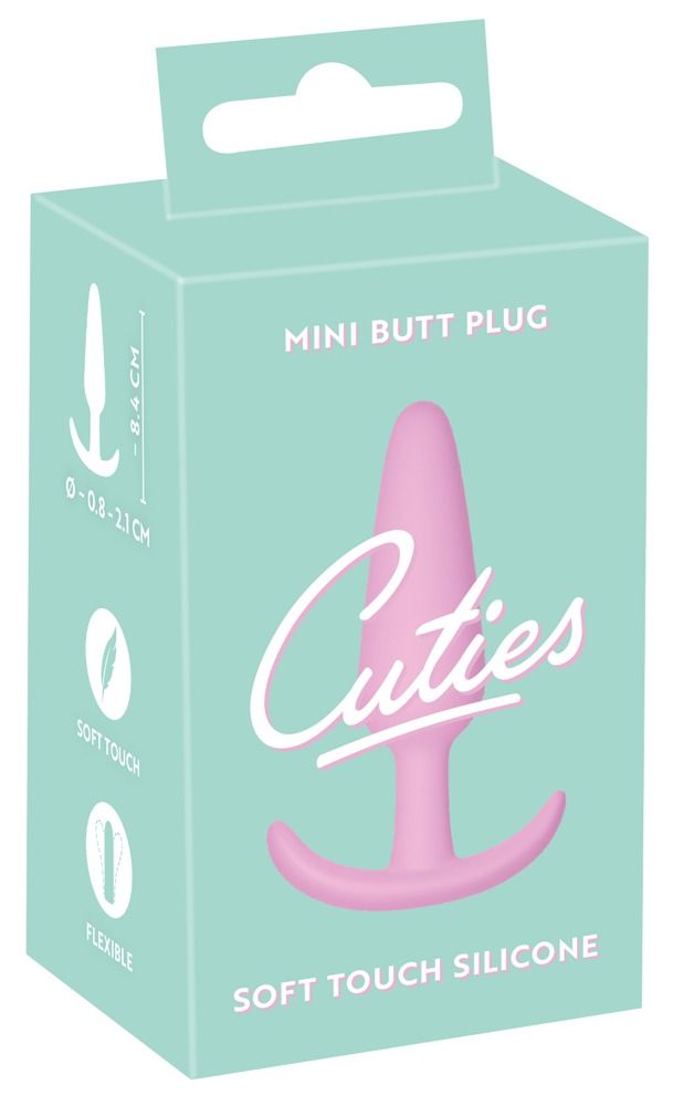 Розовая анальная втулка Mini Butt Plug - 8,4 см. 2