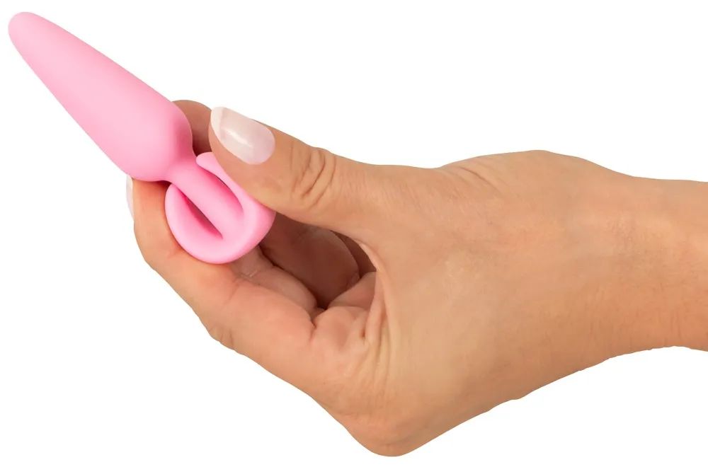 Розовая анальная втулка Mini Butt Plug - 8,4 см. 7
