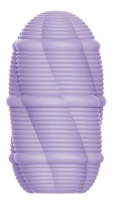 Сиреневый мастурбатор-яйцо Smooth Stripes 2