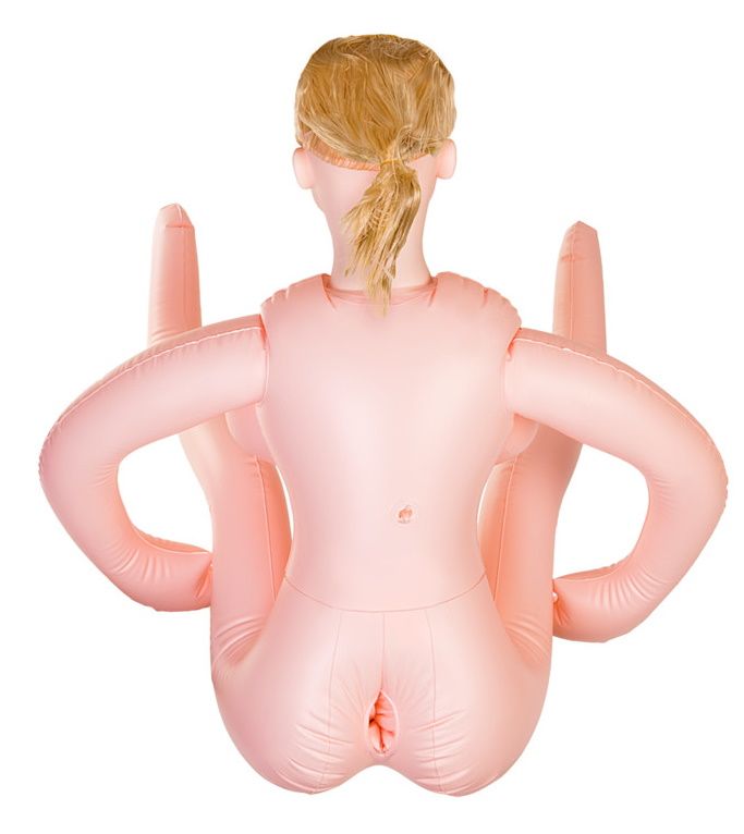 Надувная секс-кукла LILIANA с реалистичной головой и поднятыми ножками 2