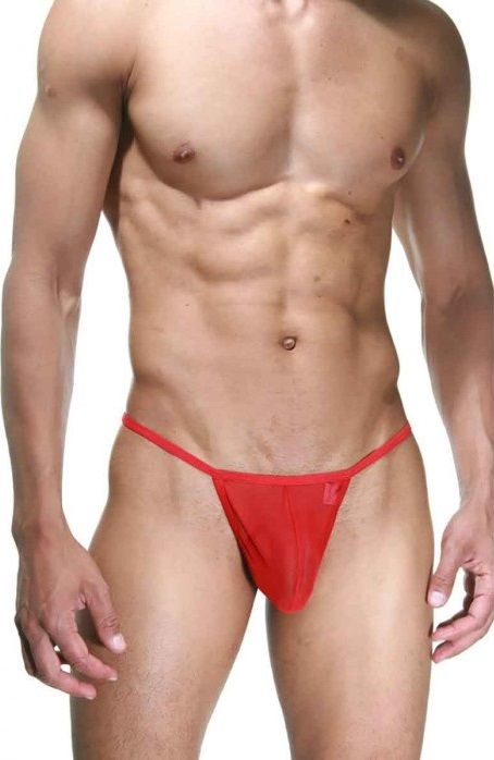 Мужские трусы-стринги с декором 1