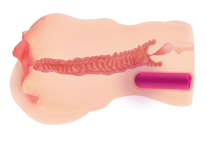 Телесный вибромастурбатор-вагина Onahole edition 003 с двойным слоем материала 4