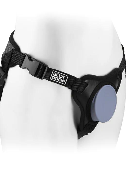 Черные трусики для страпона Body Dock SE на регулируемых ремнях 6