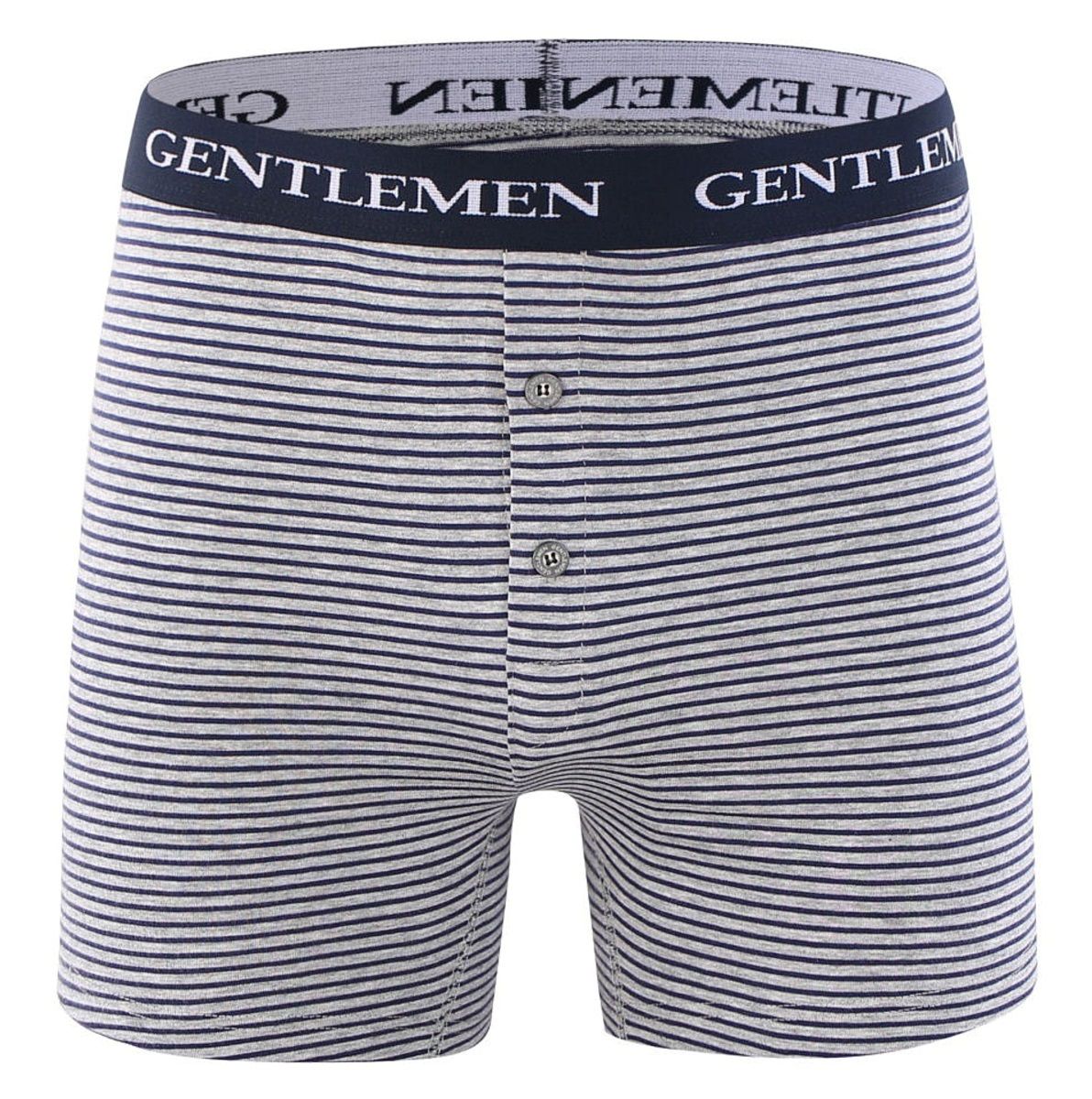 Хлопковые трусы-боксеры с тонкой полоской и брендированной резинкой 1