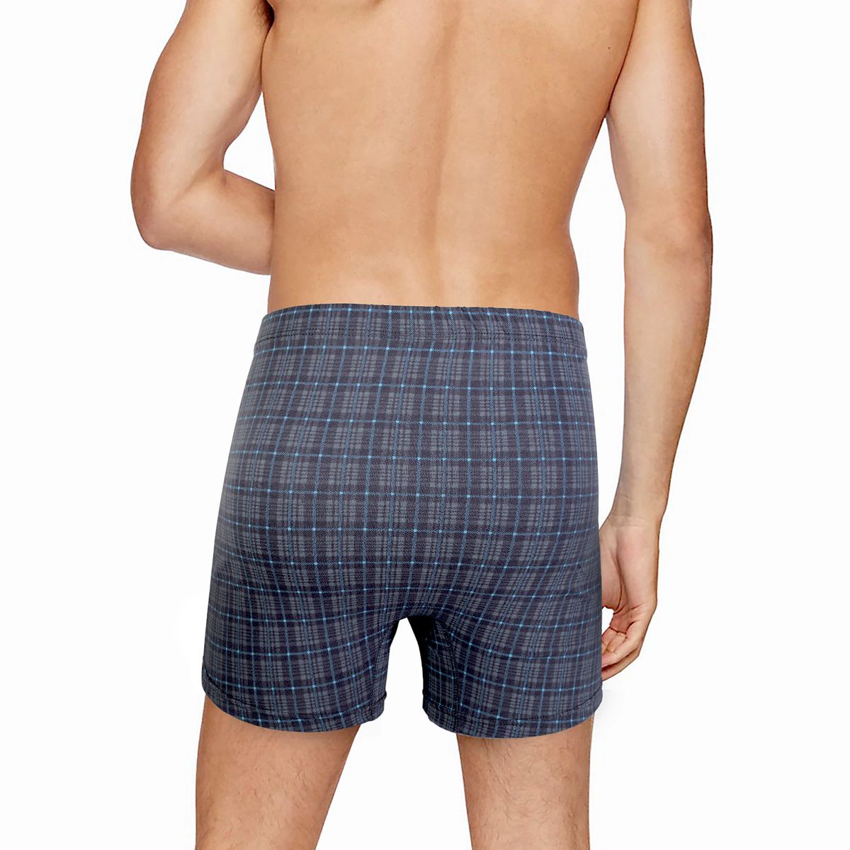 Клетчатые трусы-шорты из хлопка 4