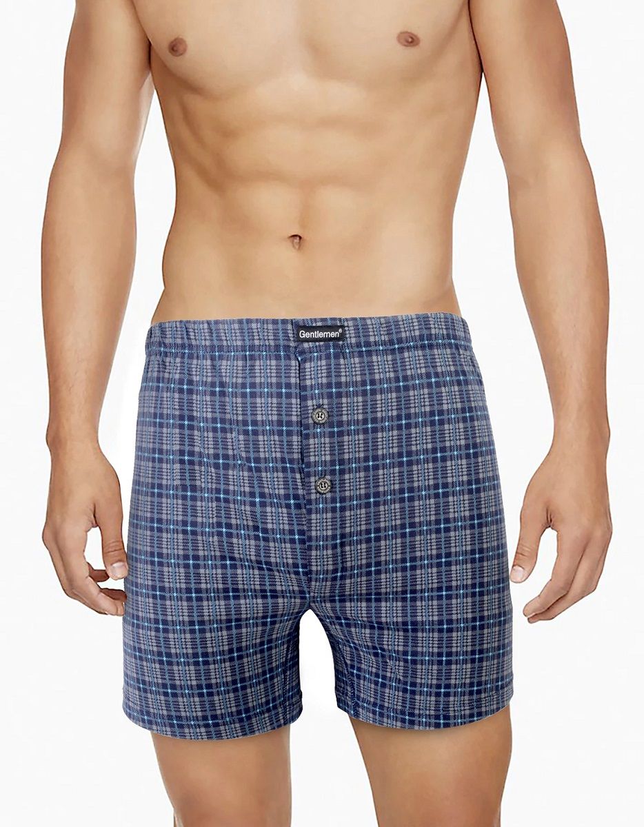 Клетчатые трусы-шорты из хлопка 1