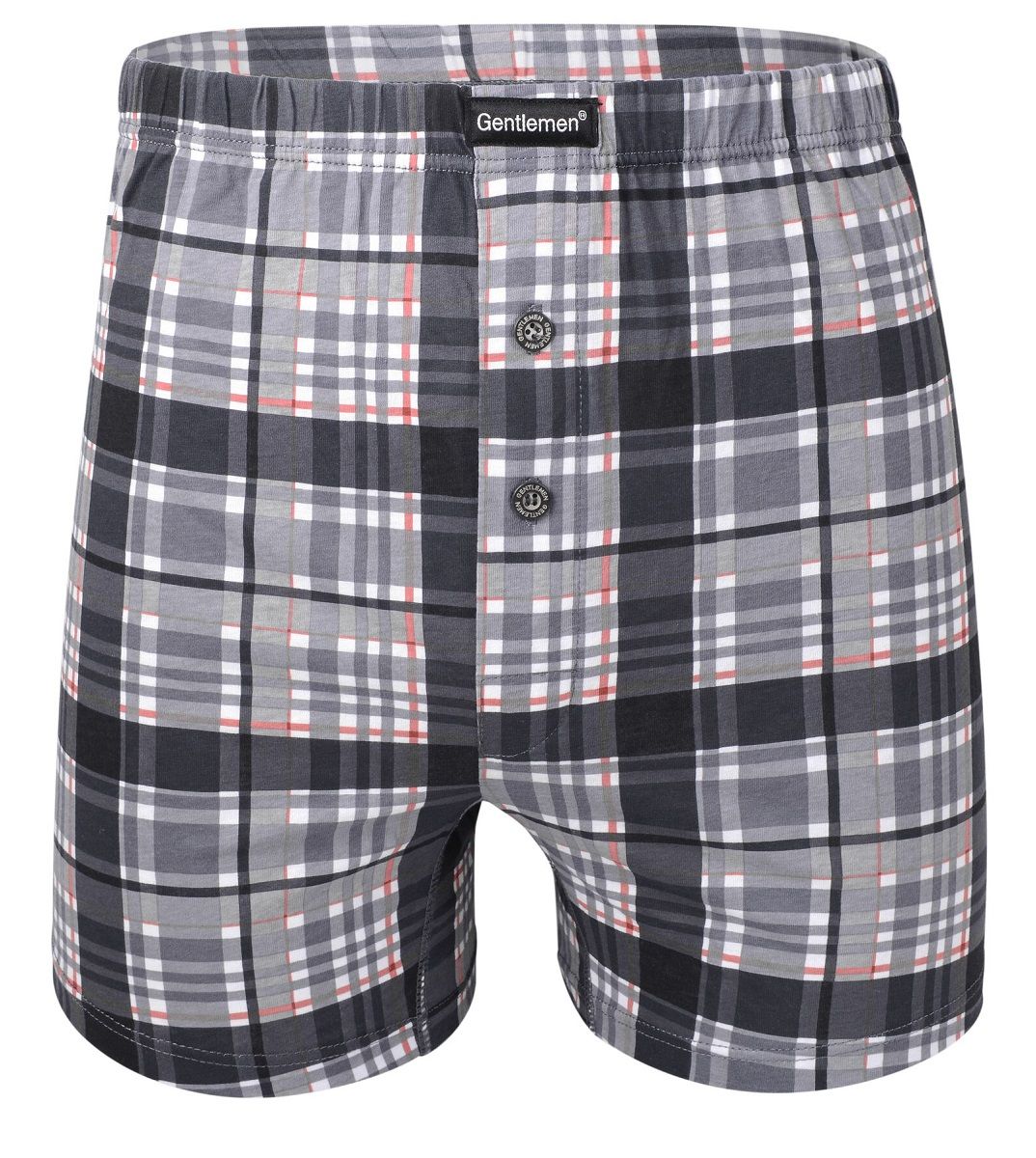 Клетчатые трусы-шорты на пуговках 1