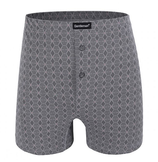 Мужские хлопковые трусы-боксеры свободного кроя 1