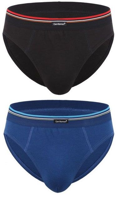 Комплект из 2 трусов-слипов - синих и черных 1