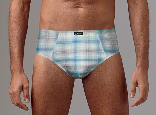 Набор из 2 клетчатых трусов-слипов 1