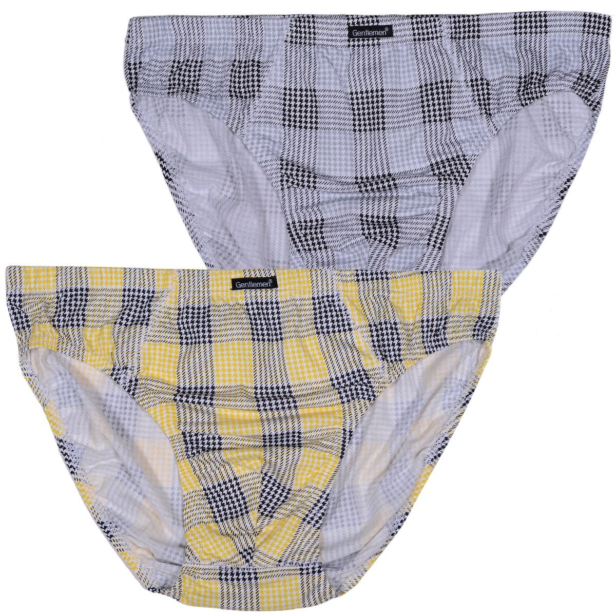 Комплект из двух клетчатых трусов-слипов 1