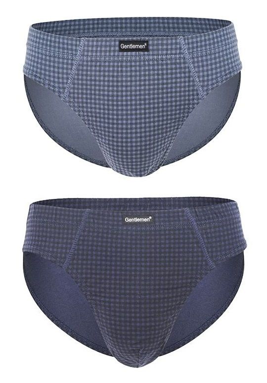 Набор из 2 мужских трусов-слипов в мелкую клетку 1