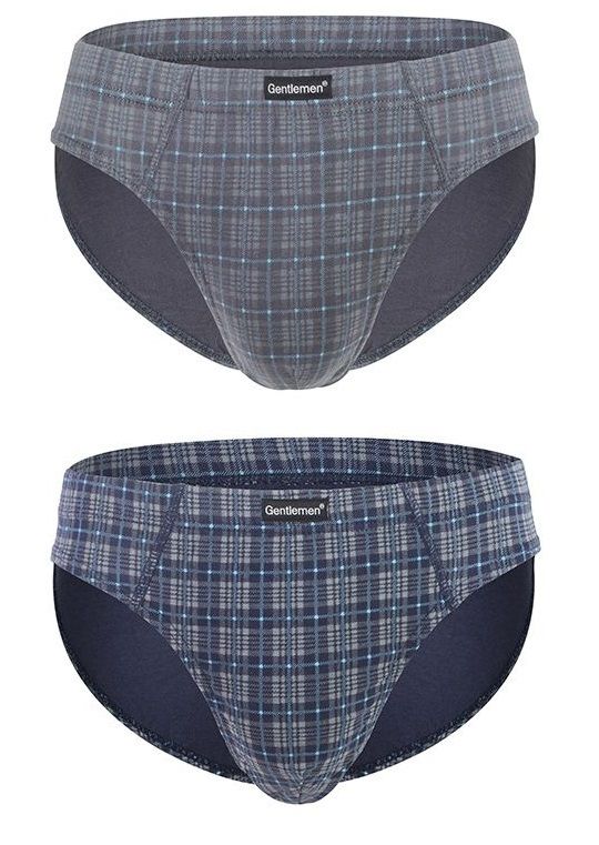 Комплект из 2 трусов-слипов в клетку 1