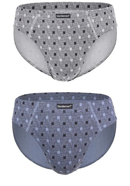 Комплект из двух трусов-слипов в клеточку 1