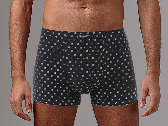 Мужские трусы-боксеры с геометрическим узором 1