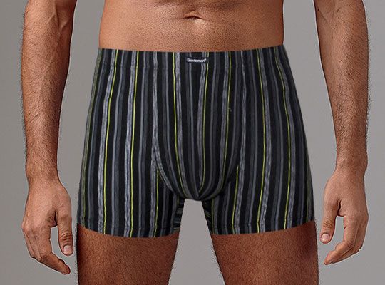Мужские трусы-боксеры в цветную вертикальную полоску 2