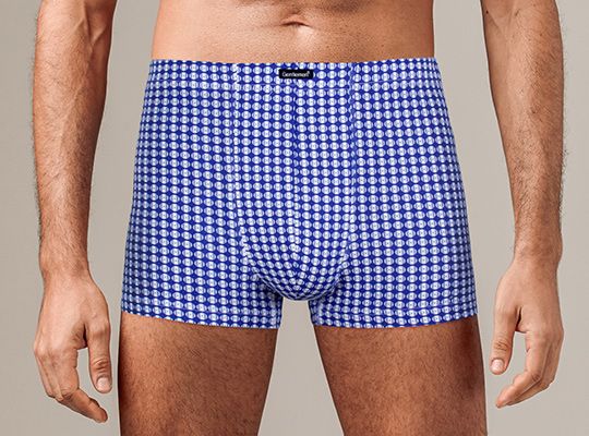 Мужские трусы-боксеры с полосками и точками 3