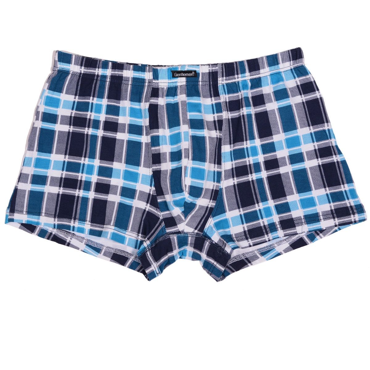 Мужские хлопковые трусы-боксеры в клетку 4