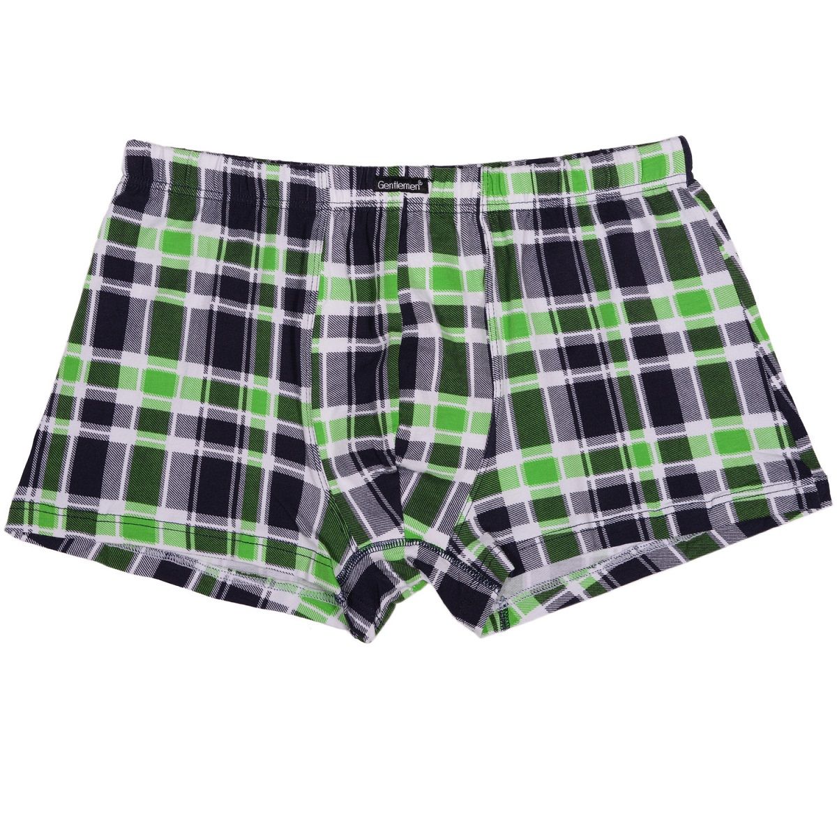 Мужские хлопковые трусы-боксеры в клетку 2