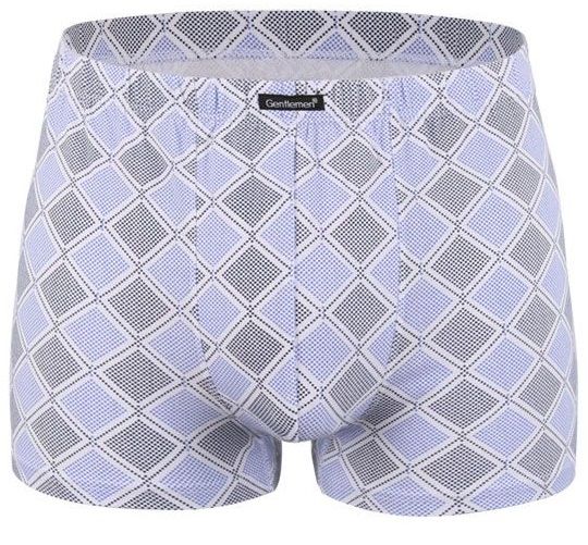 Мужские трусы-боксеры с ромбовидным принтом 1