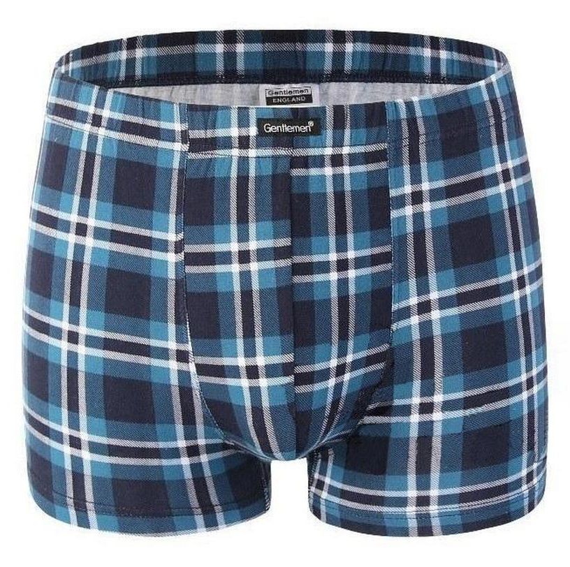 Удобные мужские клетчатые трусы-боксеры 1