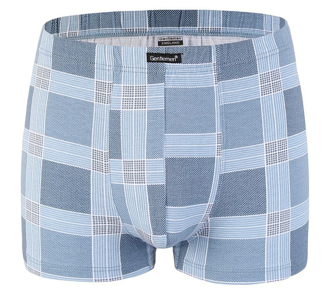Мужские трусы-боксеры plus size в крупную цветную клетку 2