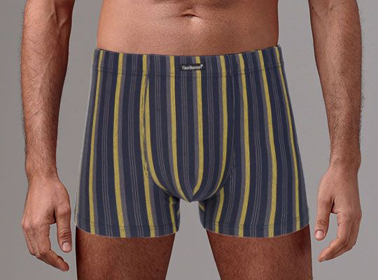 Мужские трусы-боксеры в контрастную полоску 1