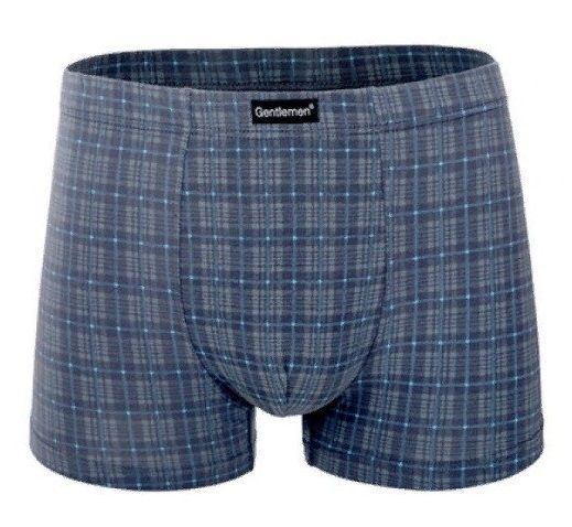  Мужские трусы-боксеры plus size из клетчатого хлопкового полотна 1