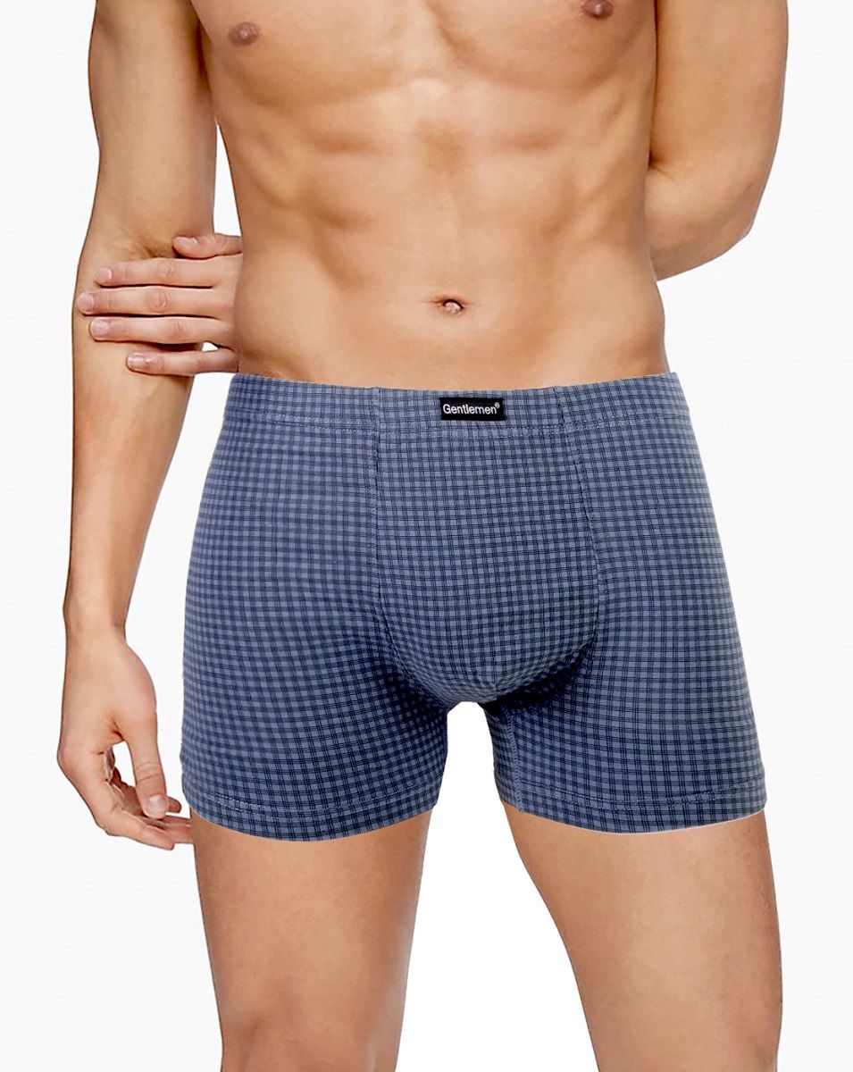 Мужские трусы-боксеры в клетку 1