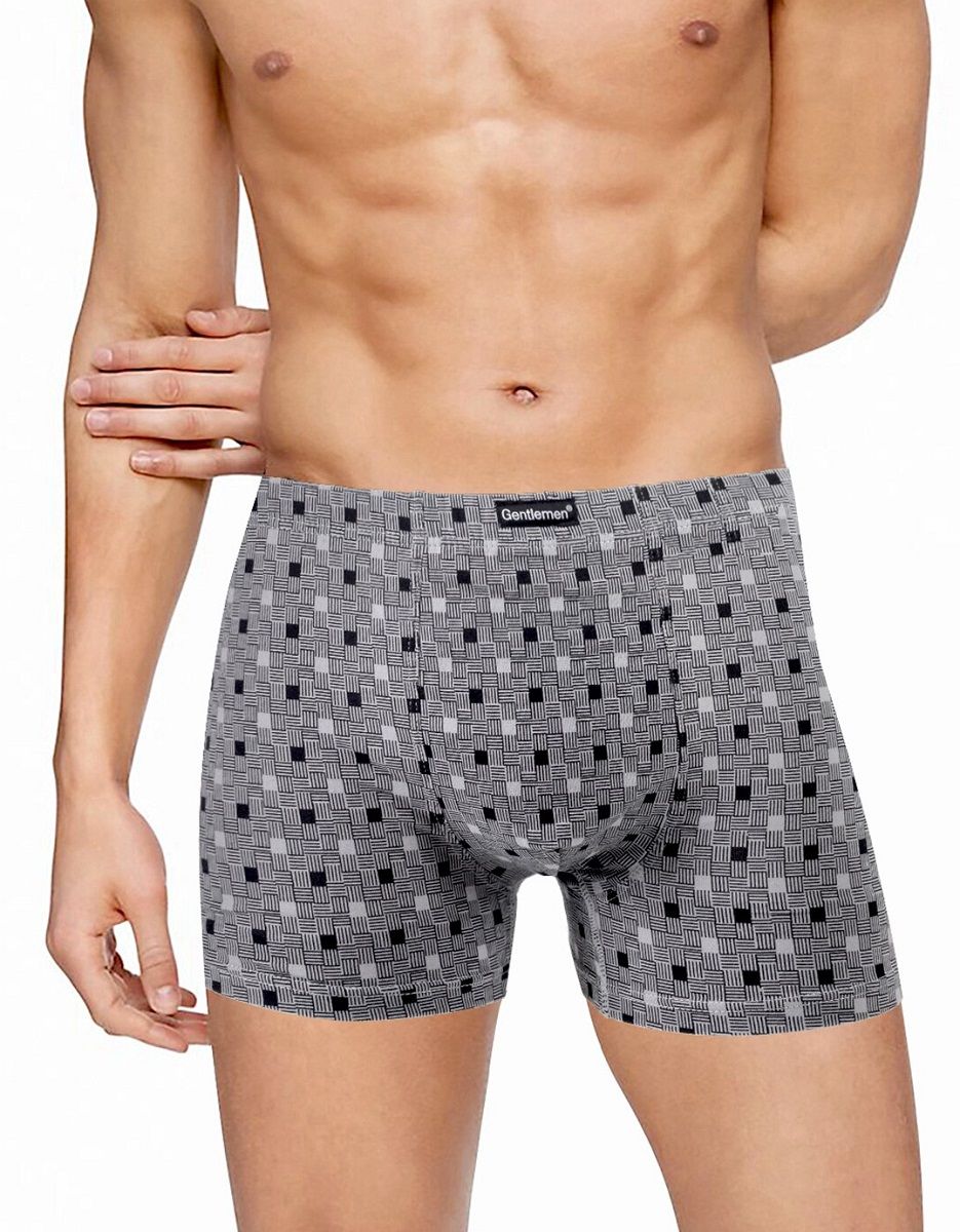 Мужские трусы-боксеры с принтом в виде плетения 1