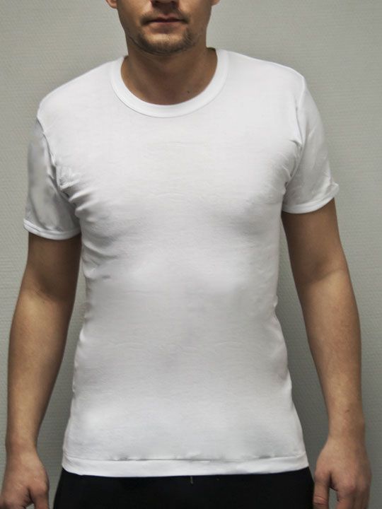 Хлопковая футболка с коротким рукавом 1