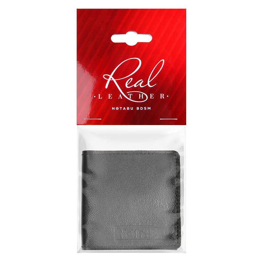 Черный кожаный кондомхолдер Notabu 2