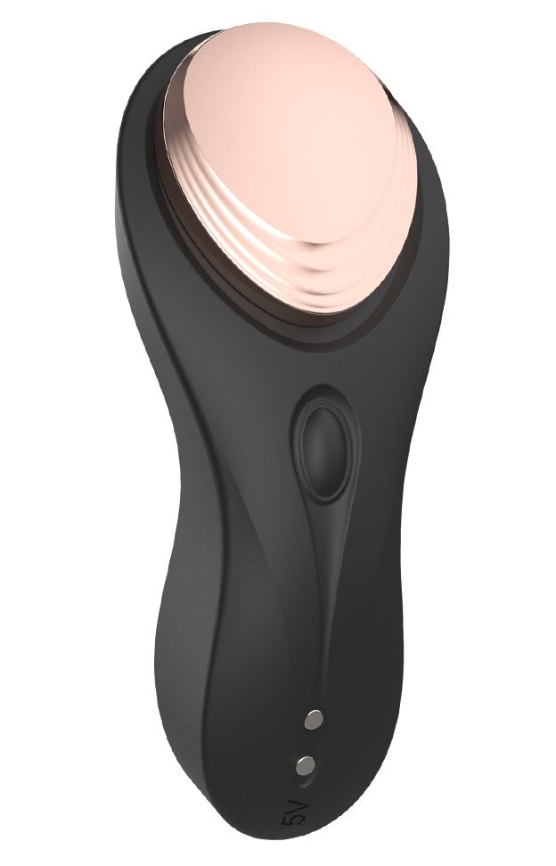 Черная вибровкладка в трусики - 9,3 см. 3