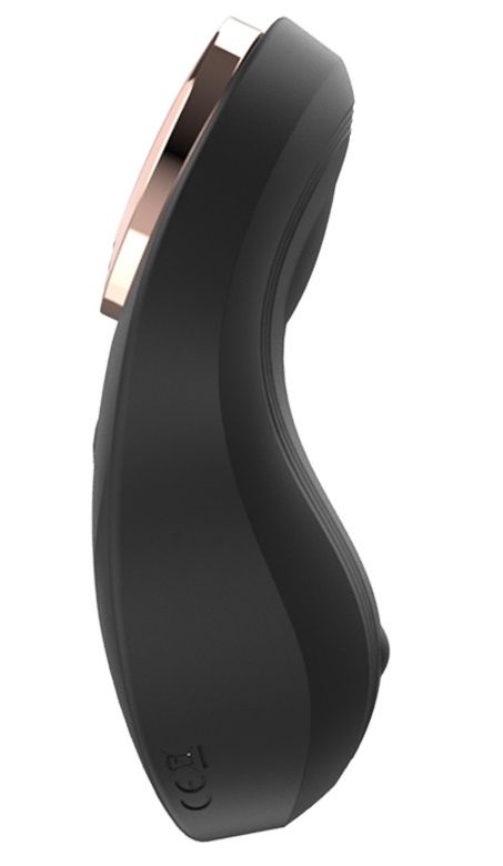 Черная вибровкладка в трусики - 9,3 см. 4