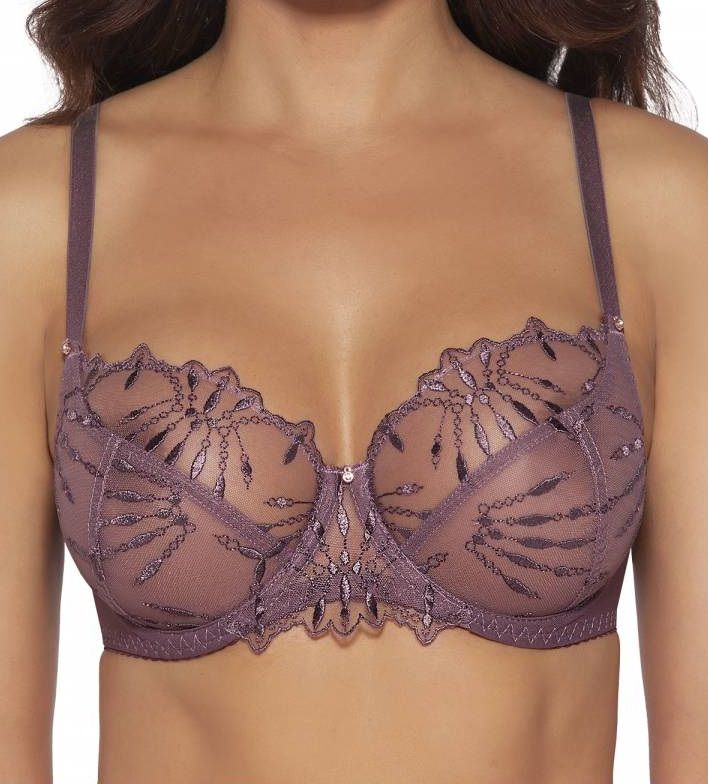 Бюстгальтер с шитыми мягкими чашками с вышивкой 2
