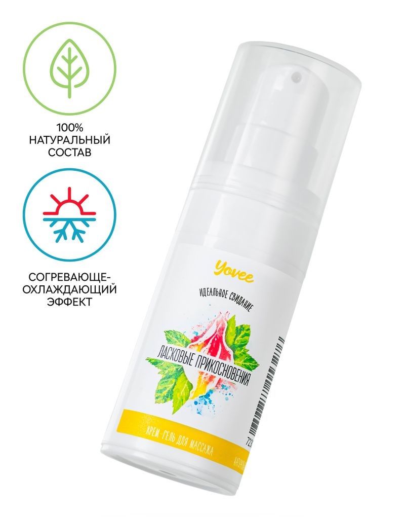 Согревающе-охлаждающий крем-гель для точечного массажа «Ласковые прикосновения»  - 15 мл. 2