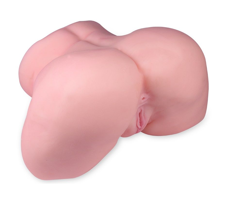Реалистичный мастурбатор-полуторс с 2 рабочими отверстиями 1