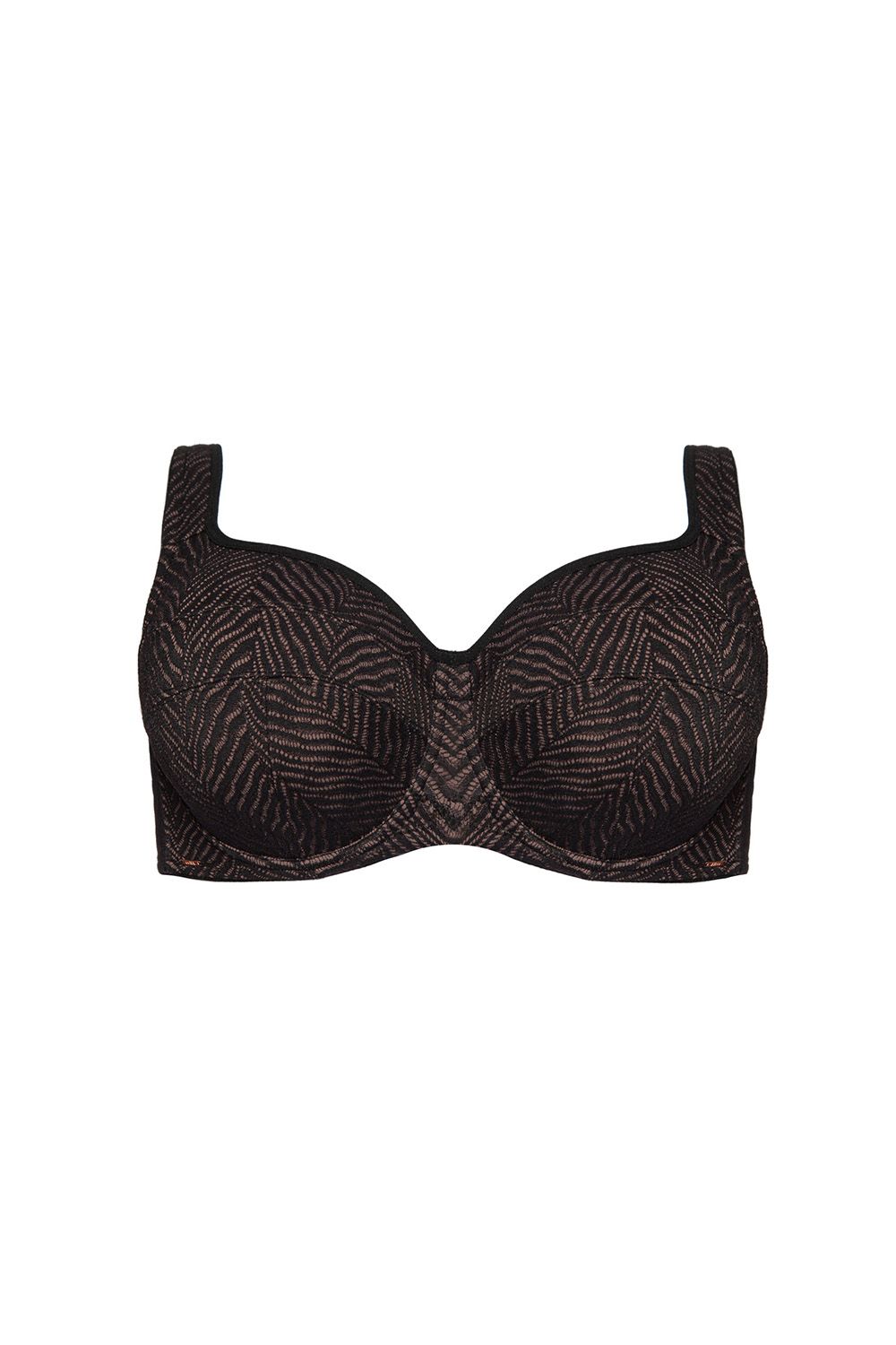 Черный бюстгальтер с мягкой plus size чашкой Celeste 4